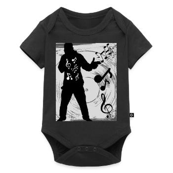 Love of Music Sheet Music - Baby Premium short-sleeve bodysuit - black - Front