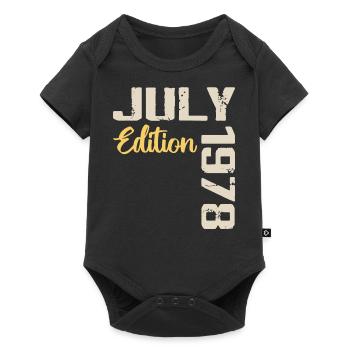 Juillet 1978 Chemise D’anniversaire Juillet 1978 - Body à manches courtes Premium Bébé - noir - Devant