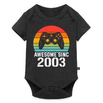 Cadeau Anniversaire 2003 Pour Tous les Gamers 2003 - Body à manches courtes Premium Bébé - noir - Devant