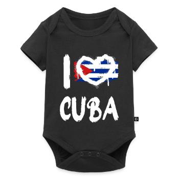 J’aime Cuba / J’aime Cuba Pays - Body à manches courtes Premium Bébé - noir - Devant