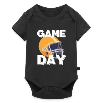 Game Day American Football - Baby Premium Kurzarmbody - Schwarz - Vorne