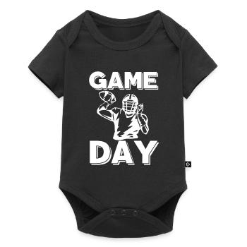 Game Day American Football - Baby Premium Kurzarmbody - Schwarz - Vorne