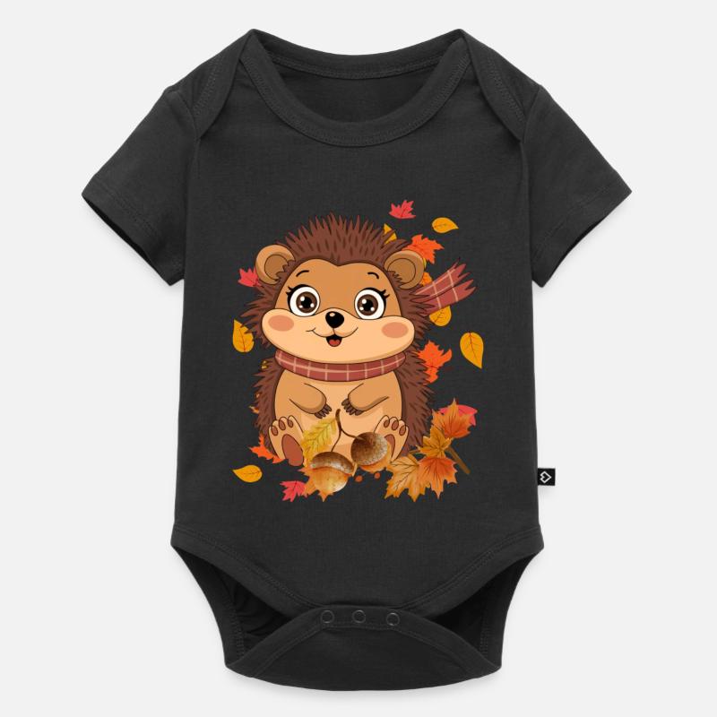 Automne - Body à manches courtes Premium Bébé - noir