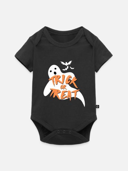 Halloween / Süßes oder Saures - Baby Premium Kurzarmbody - Schwarz