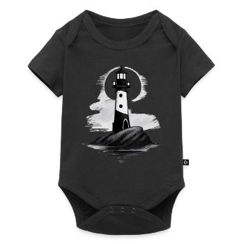 Lighthouse - Motif - Baby Premium short-sleeve bodysuit - black - Front
