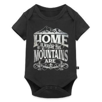 Home Is Where The Mountains Are - Baby Premium short-sleeve bodysuit - black - Front