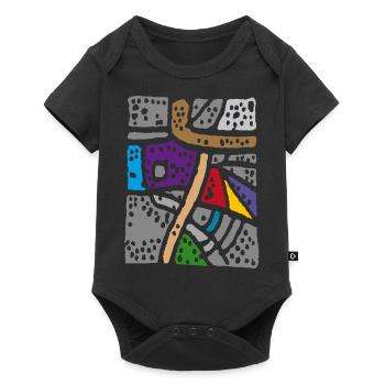 Colors Abstract - Carpet - Baby Premium short-sleeve bodysuit - black - Front