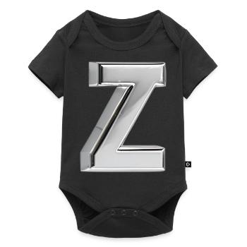 Chrome ,, Z " Métallisé - Body à manches courtes Premium Bébé - noir - Devant