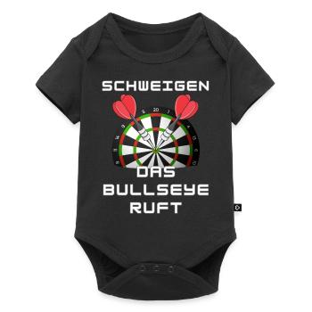 Schweigen das Bullseye ruft - Darts WM - Baby Premium Kurzarmbody - Schwarz - Vorne