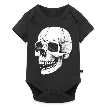 Skull - Baby Premium short-sleeve bodysuit - black - Front