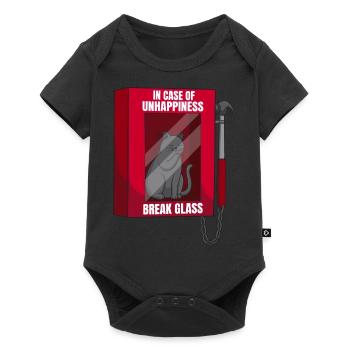 En cas de malheur cadeau chat - Body à manches courtes Premium Bébé - noir - Devant