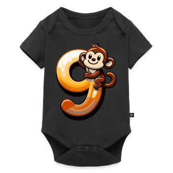 Children's Design Creative Number Motif Collection - Baby Premium short-sleeve bodysuit - black - Front