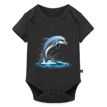 Dolphin - Baby Premium short-sleeve bodysuit - black - Front