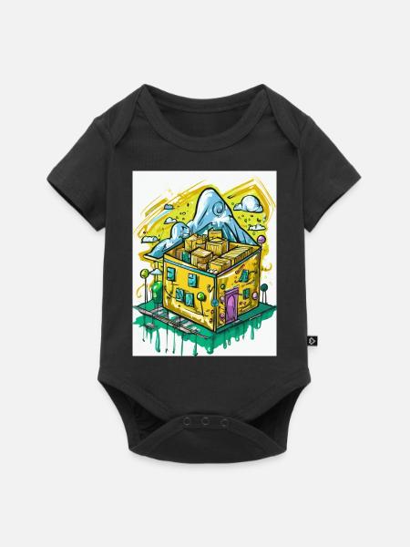 Es rappelt im Karton - Baby Premium Kurzarmbody - Schwarz