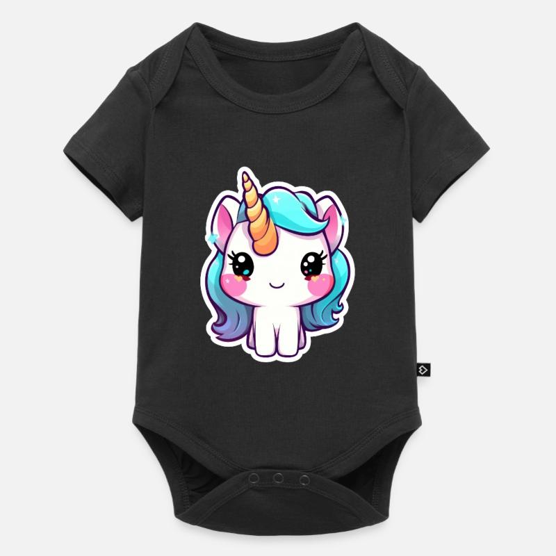 licorne - Body à manches courtes Premium Bébé - noir