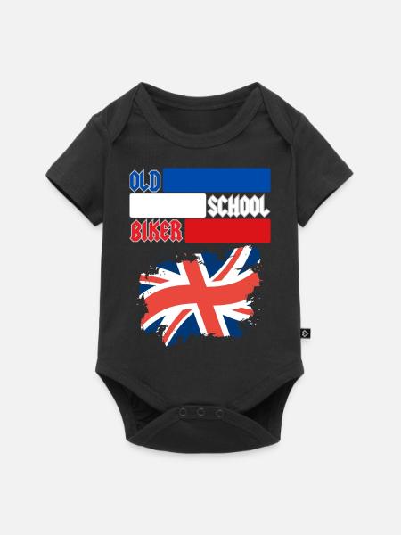 OLD SCHOOL BIKER UK - Baby Premium short-sleeve bodysuit - black