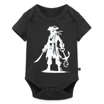 pirate - Body à manches courtes Premium Bébé - noir - Devant