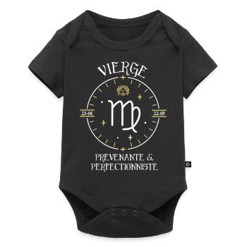 Du signe de la Vierge - Prévenante - Body à manches courtes Premium Bébé - noir - Devant