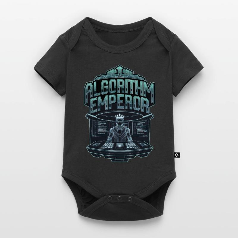 Algorithm Emperor Cyber King Tech Artwork Baby Premium short-sleeve bodysuit