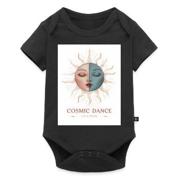 Cosmic Dance Spirituell Geschenk - Baby Premium Kurzarmbody - Schwarz - Vorne
