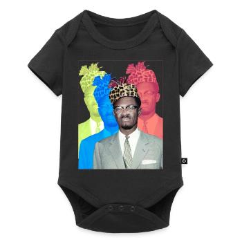Patrice Lumumba - Body à manches courtes Premium Bébé - noir - Devant