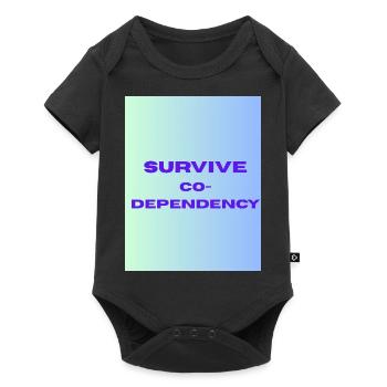 SURVIVE co dependency - Body à manches courtes Premium Bébé - noir - Devant