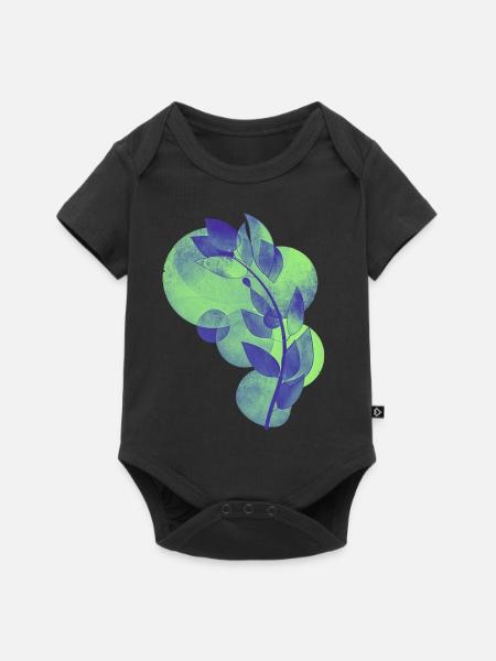 Plant - Baby Premium Kurzarmbody - Schwarz