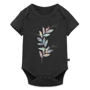Collorful Plant - Baby Premium short-sleeve bodysuit - black - Front