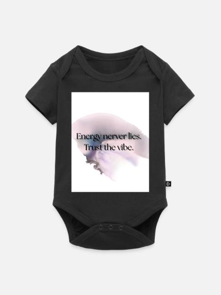 True Vibes - Baby Premium Kurzarmbody - Schwarz