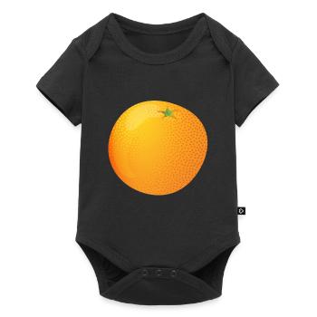 Orange - Baby Premium short-sleeve bodysuit - black - Front