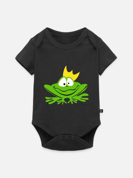 FroschKoenig - Baby Premium Kurzarmbody - Schwarz