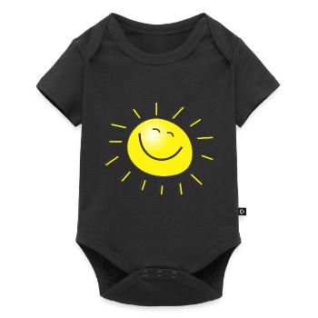 soleil arc-en-ciel nuages soleil météo cloud50 - Body à manches courtes Premium Bébé - noir - Devant