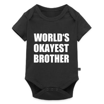 Brothers - Baby Premium short-sleeve bodysuit - black - Front