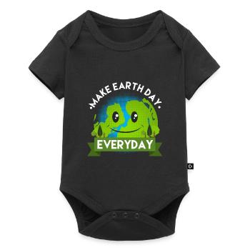 Make Earth Day Every Day Shirt - Gift - Baby Premium short-sleeve bodysuit - black - Front