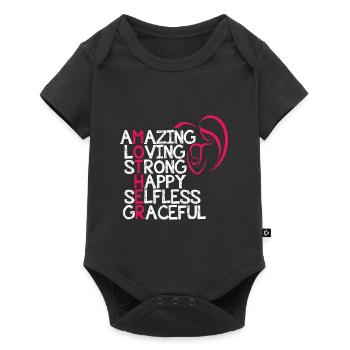Mother's Day - Baby Premium short-sleeve bodysuit - black - Front
