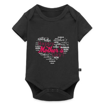 Happy Mother's Day - Baby Premium short-sleeve bodysuit - black - Front