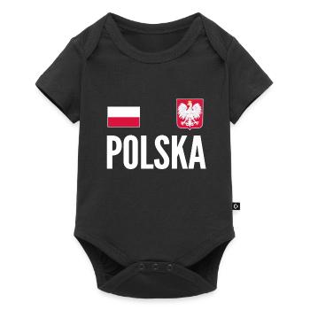 Poland Soccer Jersey - Baby Premium short-sleeve bodysuit - black - Front