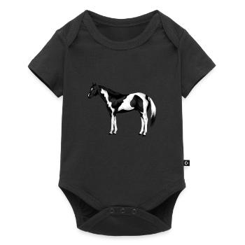 American Paint Horse - Body à manches courtes Premium Bébé - noir - Devant