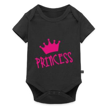 PRINCESS - Baby Premium short-sleeve bodysuit - black - Front