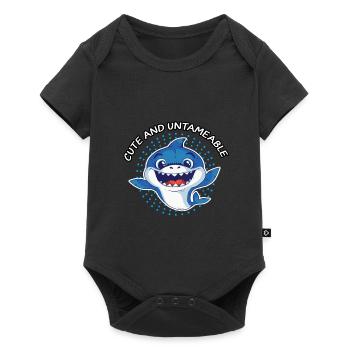 Bébé requin requin blanc hais cadeau de mer - Body à manches courtes Premium Bébé - noir - Devant