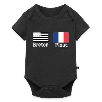 Breton plouc 22 - Body à manches courtes Premium Bébé - noir - Devant