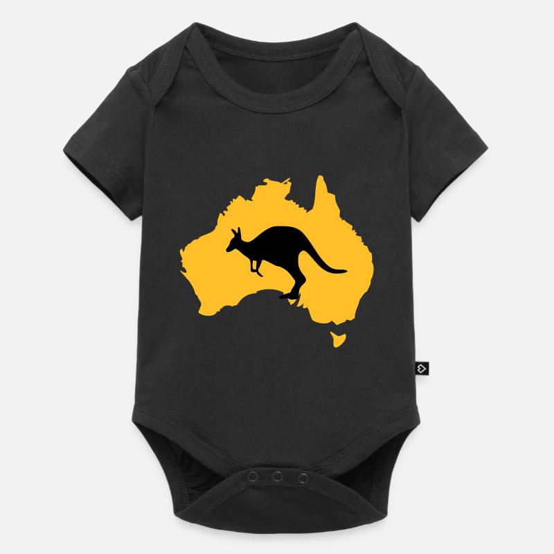 Australien - Baby Premium Kurzarmbody - Schwarz