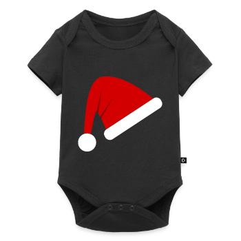 Bonnet de Noël de Nicolas - Body à manches courtes Premium Bébé - noir - Devant