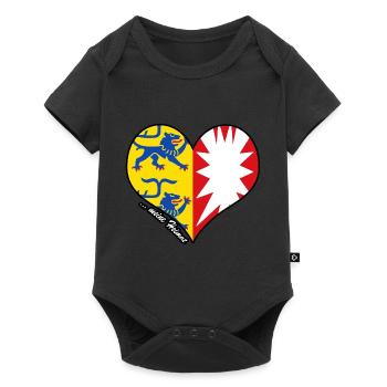meine Heimat - Schleswig-Holstein - Baby Premium Kurzarmbody - Schwarz - Vorne