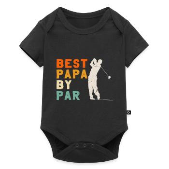 Meilleur papa par Par Golf Fête des pères Quarantaine 2020 - Body à manches courtes Premium Bébé - noir - Devant