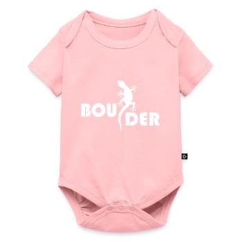 bouldern - Baby Premium Kurzarmbody - Rosa - Vorne