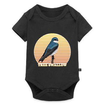 Swallow bird bird nature animal ornithologist - Baby Premium short-sleeve bodysuit - black - Front