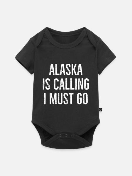 Alaska ruft ich muss gehen - Baby Premium Kurzarmbody - Schwarz