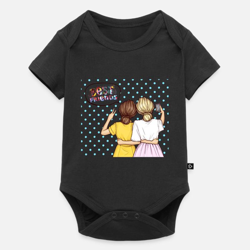 Beste Freunde - Baby Premium Kurzarmbody - Schwarz