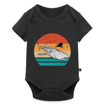 Plongée avec requin-baleine - Body à manches courtes Premium Bébé - noir - Devant